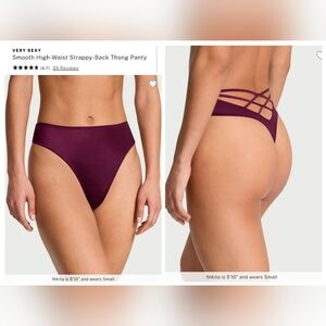 Victoria's Secret Very Sexy Smooth High-Waist Strappy Back Thong Panty
